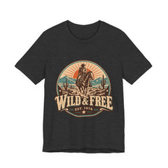 Retro Western Cowboy Graphic Tee (Est. 1976)