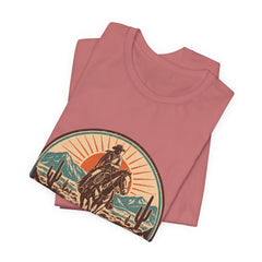 Retro Western Cowboy Graphic Tee (Est. 1976)