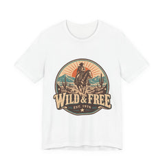 Retro Western Cowboy Graphic Tee (Est. 1976)