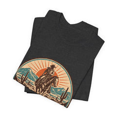 Retro Western Cowboy Graphic Tee (Est. 1976)