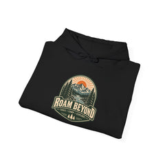 Vintage Mountain Camping Graphic Hooded Sweatshirt