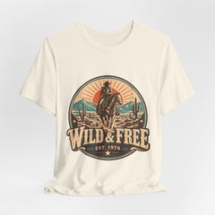 Retro Western Cowboy Graphic Tee (Est. 1976)