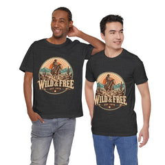 Retro Western Cowboy Graphic Tee (Est. 1976)