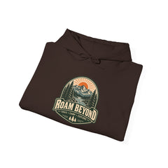 Vintage Mountain Camping Graphic Hooded Sweatshirt