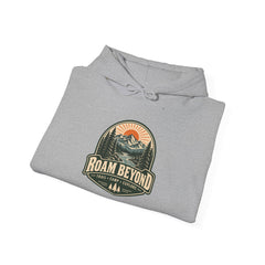 Vintage Mountain Camping Graphic Hooded Sweatshirt