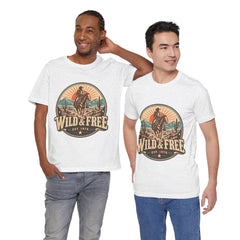 Retro Western Cowboy Graphic Tee (Est. 1976)