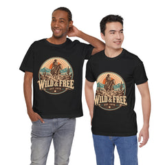 Retro Western Cowboy Graphic Tee (Est. 1976)