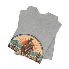 Retro Western Cowboy Graphic Tee (Est. 1976)