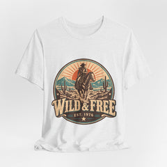 Retro Western Cowboy Graphic Tee (Est. 1976)