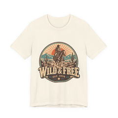 Retro Western Cowboy Graphic Tee (Est. 1976)