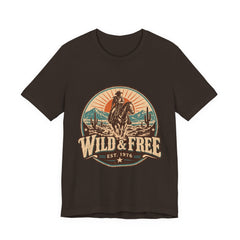 Retro Western Cowboy Graphic Tee (Est. 1976)