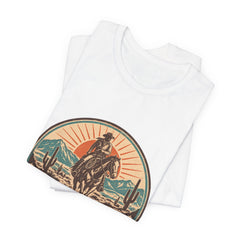 Retro Western Cowboy Graphic Tee (Est. 1976)