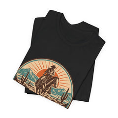 Retro Western Cowboy Graphic Tee (Est. 1976)