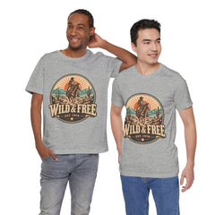 Retro Western Cowboy Graphic Tee (Est. 1976)