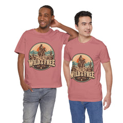 Retro Western Cowboy Graphic Tee (Est. 1976)